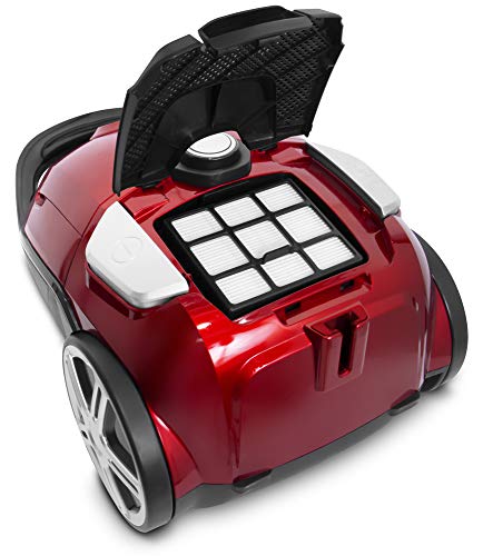 Inventor Aspirador Epic BG69 5+, Súper Silencioso (68dB), 700W, con Bolsa de 3L, Filtro HEPA, 5 Cepillos adicionales