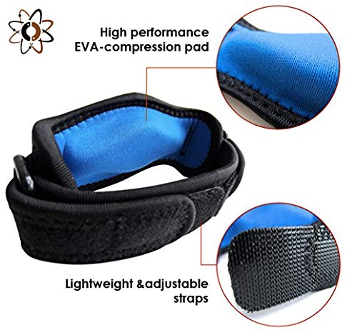 Ionocore® Sistema de Protección para el Codo - Brazelete Protector Codo de Tenista - Correa del Codo y Mangas de Compresión para las Articulaciones del Antebrazo, Ligero PEQUEÑO: 8"-10"