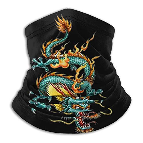 IOPWRWJ Oriental Dragon Unisex Multifunción Cara Mas-K Cuello Polaina Protección UV al aire libre Reutilizable Headwear Pasamontañas