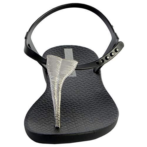 Ipanema Class Glam III Fem, Sandalias Planas para Mujer, Negro, 38 EU