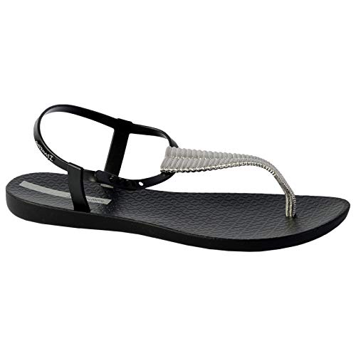 Ipanema Class Glam III Fem, Sandalias Planas para Mujer, Negro, 38 EU