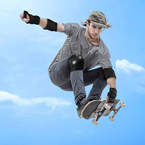 IPSXP Rodillera Patinaje, Almohadillas para Rodillas Codo Muñeca Niños Adolescente Adulto Seguridad en la Protecciones para Monopatín, Skate, Patines, Patinaje, Scooter, Bicicleta (30-45 kg)