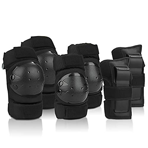 IPSXP Rodillera Patinaje, Almohadillas para Rodillas Codo Muñeca Niños Adolescente Adulto Seguridad en la Protecciones para Monopatín, Skate, Patines, Patinaje, Scooter, Bicicleta (30-45 kg)