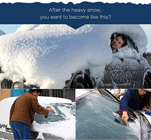 IREGRO Protector para Parabrisas Protección de Capa 3 Invierno Verano Ventana Cubierta Sombrilla Nieve Cubiertas con 2 Cubiertas de Nieve de Espejo, Tamaño Grande para Más Coche, SUV (158 x 120 cm)