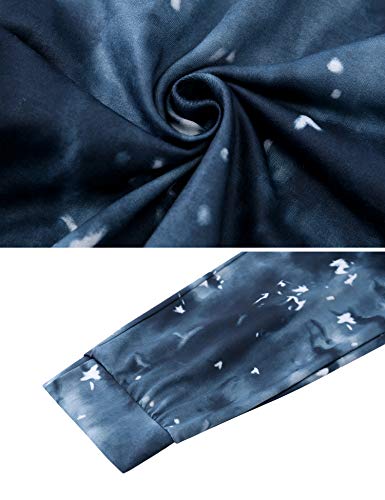 Irevial Pantalon para Mujer Verano, Pantalon Deportivo de Estampados de Largos Cintura Alta Elastica Suelto Chandal Casual Yoga Pants Tallas Grandes Pijama Pantalon