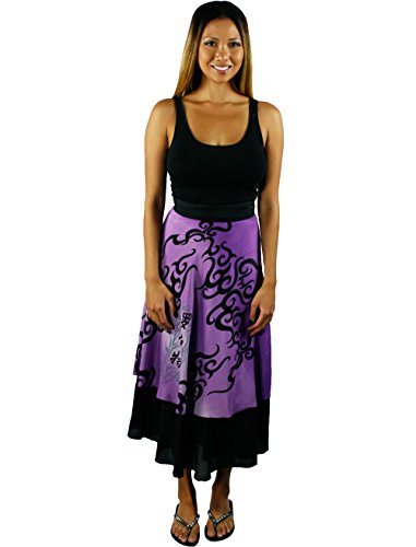 Iris Impressions Yohie Poly-Blend Long Skirt/Dress - Convertible, Fits Sizes 0 to 22 - Instructional DVD Included - Purple