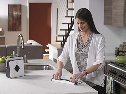 iRobot Robot Fregasuelos Mopa Braava 390 T, Áreas grandes, 7.5 W, 10 Decibelios, Varios, Negro, Color blanco