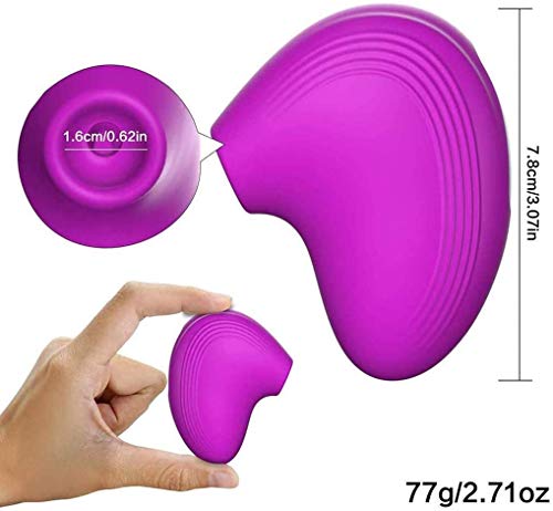 IRRESISTIBLE Masajeador Doble Función, 8 Modos de Succión, estimula el clitoris y Las Zonas Erogenas, Impermeable, Carga USB