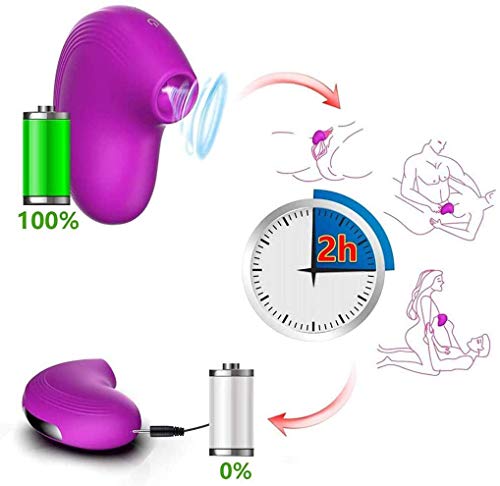 IRRESISTIBLE Masajeador Doble Función, 8 Modos de Succión, estimula el clitoris y Las Zonas Erogenas, Impermeable, Carga USB