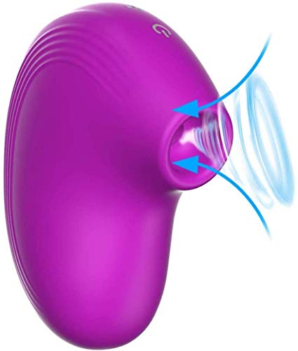 IRRESISTIBLE Masajeador Doble Función, 8 Modos de Succión, estimula el clitoris y Las Zonas Erogenas, Impermeable, Carga USB