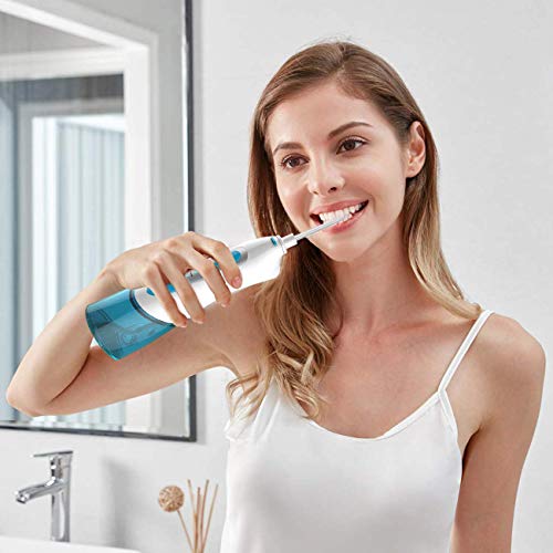 Irrigador Dental Portátil, The perseids Irrigador Bucal Portable, Tanque de 180ml para Tirantes, IPX7 USB Impermeable Recargable, Adecuda para Viajes y Uso en el Hogar