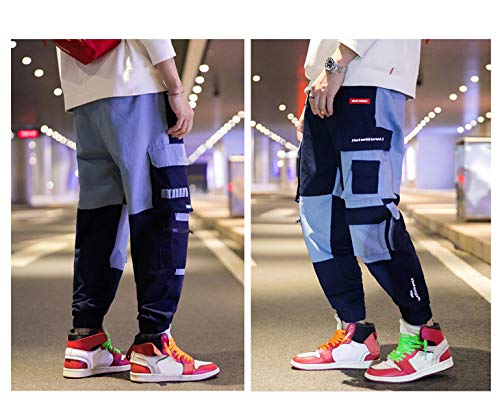 Irypulse Pantalones Carga Hombre Moda Callejera Urbana, Pantalóns de Combate Holgados Casual Deportivi, para Adolescentes, Jóvenes y Niños, Pantalone de Trabajo Múltiples Bolsillos - Diseño Original