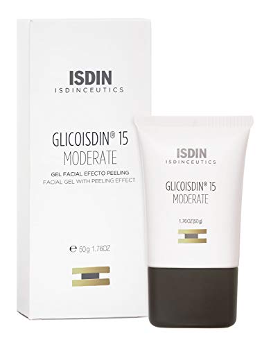 Isdinceutics Glicoisdin 15 Moderate, Gel Facial Efecto Peeling con Ácido Glicólico, 50 ml