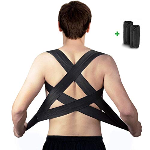 isermeo Corrector de Postura Espalda Recta, Correctores Postural Lumbar Hombro Soporte, Corregir Postura Sentado Enderezar para Mujer e Hombres, Posture Corrector - Aliviar la Joroba