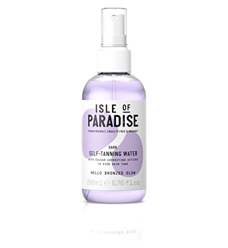 Isle of Paradise - Agua autobronceadora para pieles oscuras, 200 ml