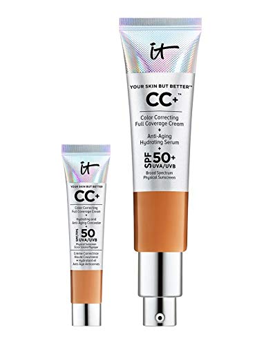 IT Cosmetics Your Skin But Better CC+ Cream with SPF 50+ (12ml & 32ml Duo, Rich)