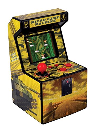 ITAL Mini Recreativa Arcade (Amarillo) / Mini Consola portátil de diseño Retro con 250 Juegos / 16 bits / Máquina Perfecta como Regalo Friki para niños y Adultos