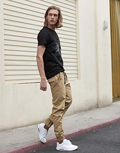 ITALY MORN Joggers Caqui Pantalones Trekking Hombre Skinny Fit M Caqui