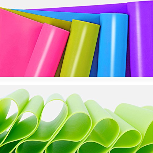 IVIM Bandas de Resistencia con látex de 2,3 Metros, Ejercicio en Cualquier Lugar, en casa y Viajando, tonificando los músculos, perdiendo Peso, Pilates, Yoga, entrenando el Cuerpo estirando