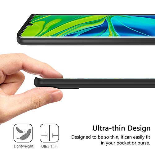 ivoler 6 x Funda para Xiaomi Mi Note 10 / Xiaomi Mi Note 10 Pro, Ultra Fina Carcasa Silicona TPU de Alta Resistencia y Flexibilidad (Negro, Azul Oscuro, Rojo,Verde, Rosa, Transparente)