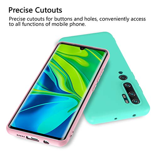 ivoler 6 x Funda para Xiaomi Mi Note 10 / Xiaomi Mi Note 10 Pro, Ultra Fina Carcasa Silicona TPU de Alta Resistencia y Flexibilidad (Negro, Azul Oscuro, Rojo,Verde, Rosa, Transparente)