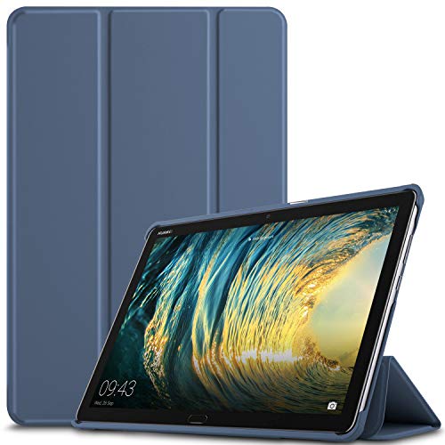 IVSO Funda Carcasa para Huawei MediaPad M5 Lite 10, Slim PU Protectora Carcasa Cover para Huawei MediaPad M5 Lite 10.1 Pulgadas, Blue
