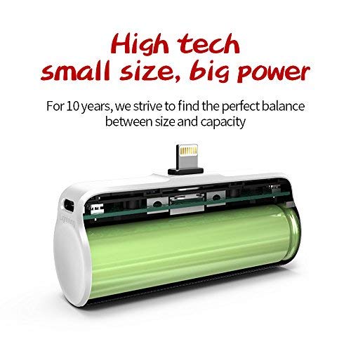 iWALK 3350mAh Móvil Portátil Batería Externa, Ultra-Ligera Power Pack Compacto Power Bank Cargador Compatible para iPhone 5 6 7 8 Plus X SE XS y así