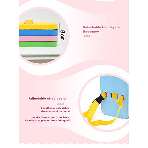 iYoung Placa Flotante Kickboard para niños Natación Burbuja Cinturón Dispositivo de Entrenamiento con cinturón de natación Ajustable