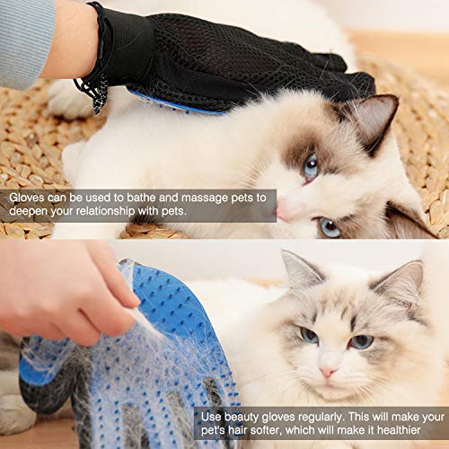 IZSUZEE Cepillo Perro,Quita Pelos Gato con Base Autolimpiante,Quitapelos Mascotas Reutilizables,Cepillo Para Perros Gatos que se Puede Usar en Ambos Lados,Con Quitapelos Mascotas Portátiles,Furminator