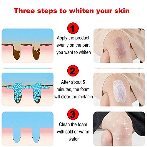 Jabón Blanqueador - Delaman Skin Lightening Bleaching Soap Hidratante Antienvejecimiento íntimo Jabón para el Acné, Axilas, Cuidado del Cuerpo, Rodilla, Bikini