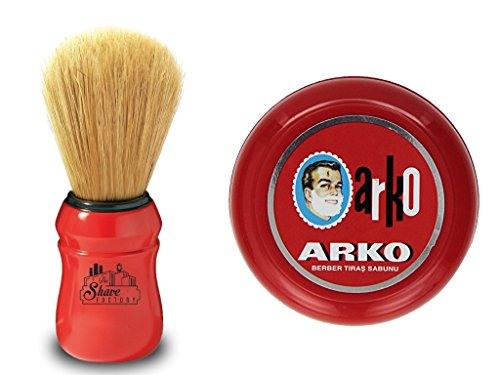 Jabón de afeitar en bote 90g, de Arko | Omega Brocha de Afeitar