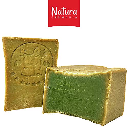 Jabón de Alepo 5x 60% Aceite de Oliva 40% Aceite de Laurel +1x Bolsas de Jabón de Sisal +1x Bolsa de Almacenamiento (cada jabón aprox. 200gr.)