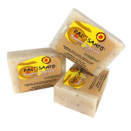 Jabón de Palo Santo 3 piezas - energizante tónico hidratante nutritivo - producto artesanal - Made in Italy