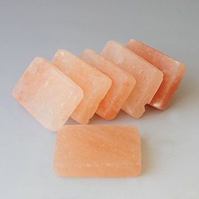 Jabón de sal del Himalaya puro 100% natural de color rosa y sal, acabado suave