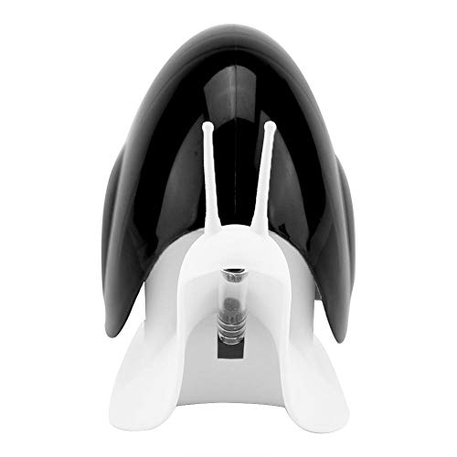 Jabón Dispensador de Líquidos En Forma de Caracol Estilo de Prensa Dispensadores de Loción para Mostrador Bomba Botella Hogar Cocina Accesorios de Baño (120 ML)(Black)