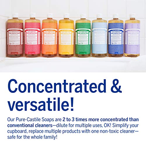 Jabón líquido orgánico de castilla pura, 473 ml de Dr. Bronner