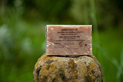 Jabón Natural de Propóleo: Para pieles muy sensibles y normales.