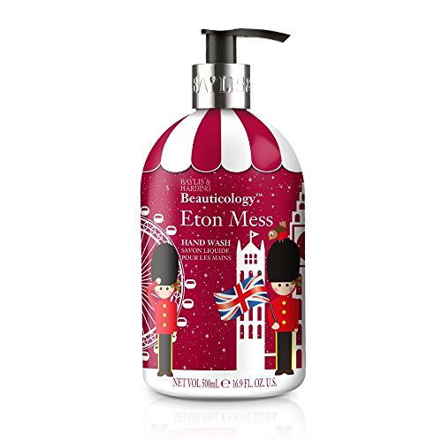 Jabón para las manos de Baylis y Harding Beauticology, de 500 ml, con diseño de soldaditos con bastón de caramelo de fresa