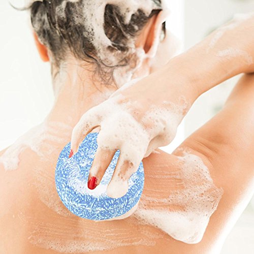 Jabones Naturales, Champú Orgánico Procesado en Frío del Champú de la Canela del Pelo Hecho a Mano 100% Pure Hair Shampoo(Azul)