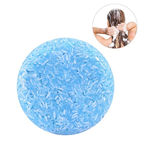 Jabones Naturales, Champú Orgánico Procesado en Frío del Champú de la Canela del Pelo Hecho a Mano 100% Pure Hair Shampoo(Azul)