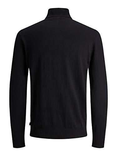 Jack & Jones Jjeemil Knit Roll Neck Noos Camiseta Cuello Alto, Negro (Black Black), XX-Large para Hombre