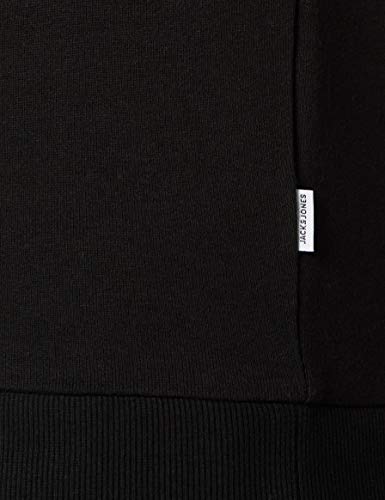 JACK & JONES Jjeholmen Sweat Crew Neck Noos, Suéter para Hombre, Negro (Black), X-Large
