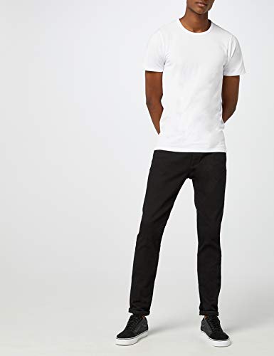 Jack & Jones Jones - Camiseta de manga corta con cuello redondo para hombre, color blanco (optical white), talla L