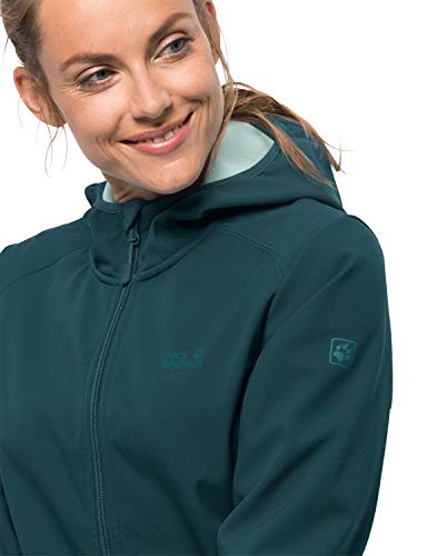 Jack Wolfskin Northern Point - Chaqueta Softshell para hombre, Not applicable, Chaqueta Northern Point, Mujer, color Jade Oscuro, tamaño extra-large