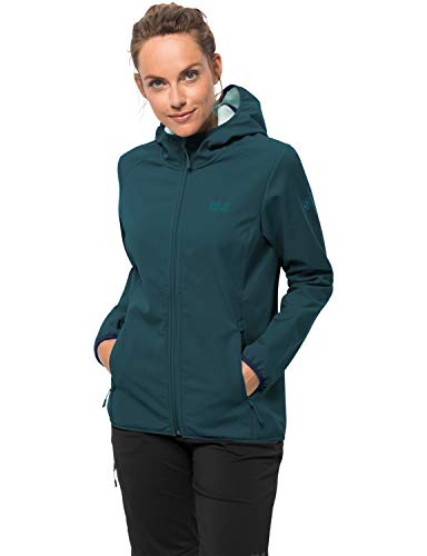 Jack Wolfskin Northern Point - Chaqueta Softshell para hombre, Not applicable, Chaqueta Northern Point, Mujer, color Jade Oscuro, tamaño extra-large