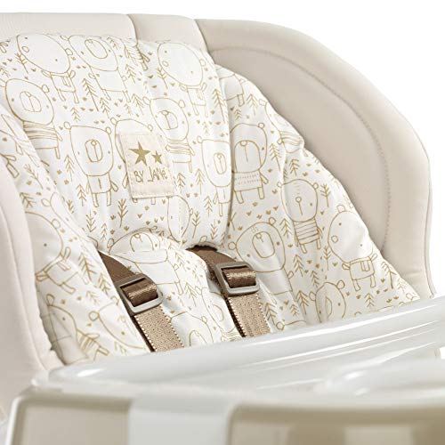 Jane 6291W Mila Polyesther Trona para Bebé, 55 x 80 x 105 cm, Beige (Cream)