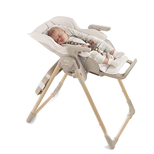 Jane 6291W Mila Polyesther Trona para Bebé, 55 x 80 x 105 cm, Beige (Cream)