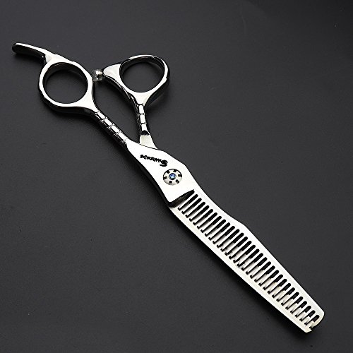 Japón 440 C Studio de peluquería Peluquería Peinado profesional juego de herramientas para Fashion 6.0 pulgadas corte de pelo tijeras + tijeras de entresacar