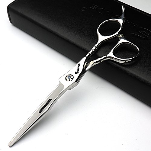 Japón 440 C Studio de peluquería Peluquería Peinado profesional juego de herramientas para Fashion 6.0 pulgadas corte de pelo tijeras + tijeras de entresacar