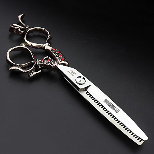 Japón 440 C Studio herramientas de modelado de peluquería profesional 6.0 pulgadas corte de pelo tijeras + tijeras de entresacar